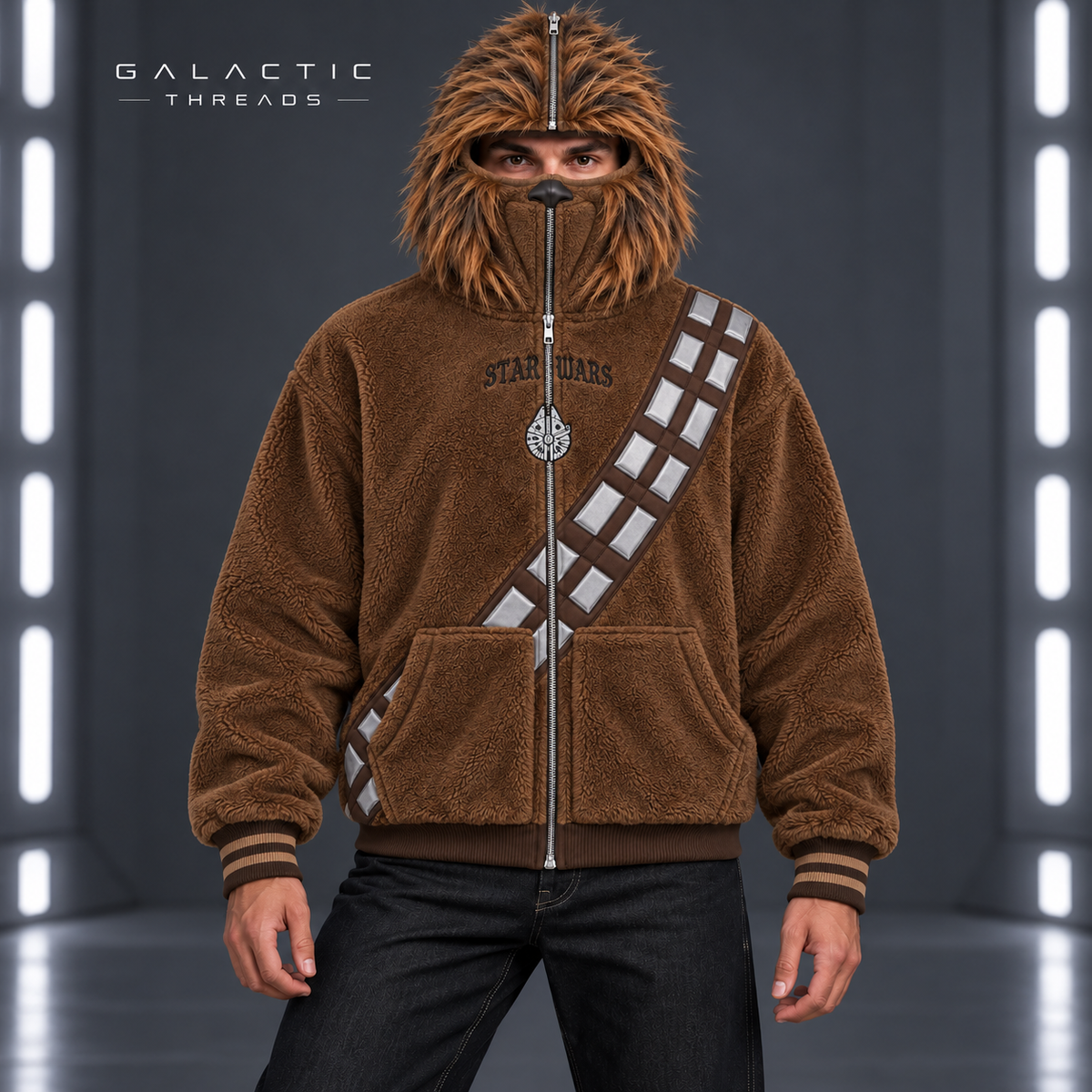Galactic Threads™ Full-Zip Mask Hoodie