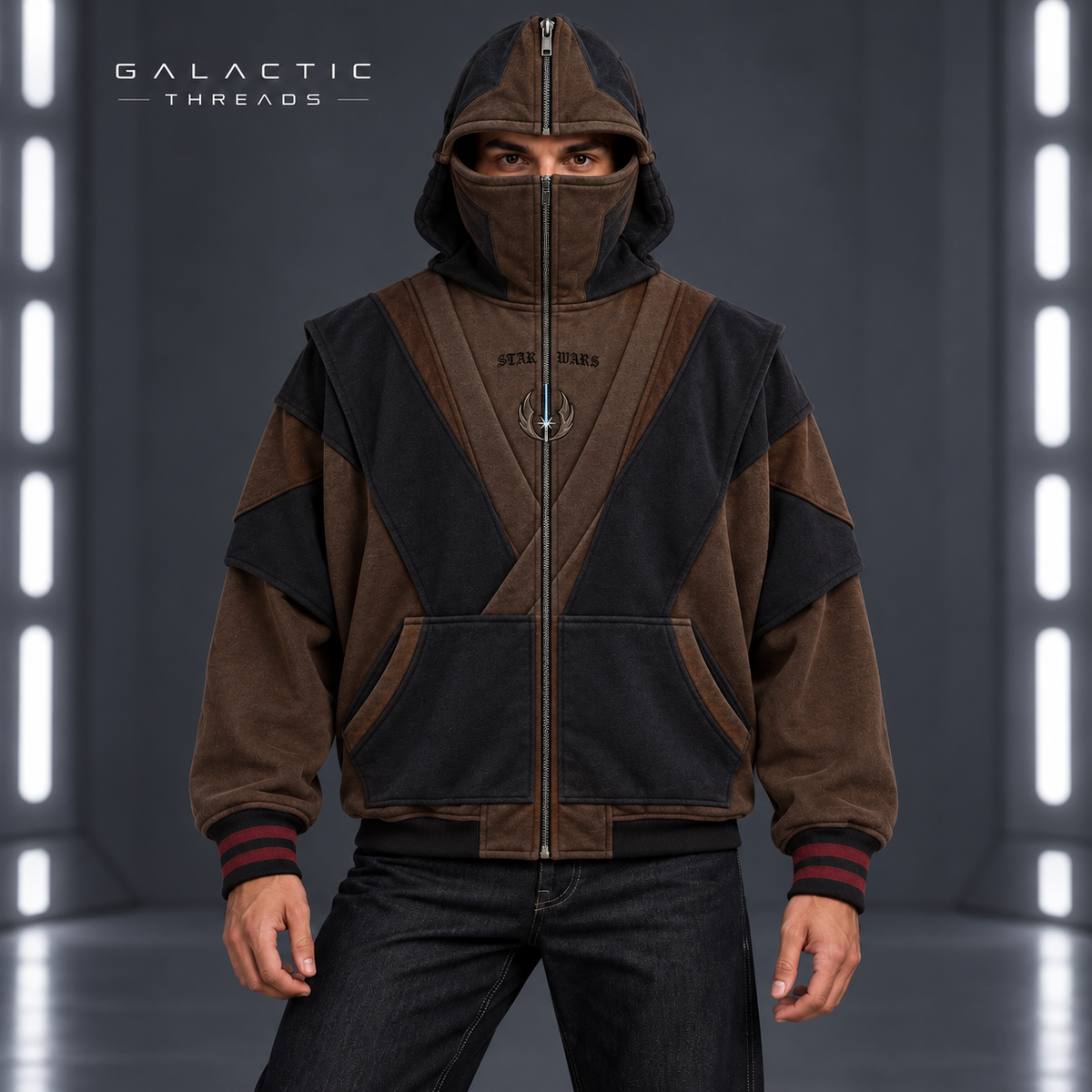 Galactic Threads™ Full-Zip Mask Hoodie