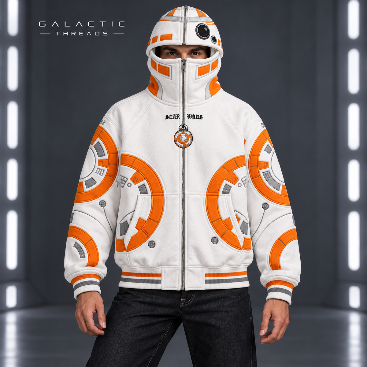 Galactic Threads™ Full-Zip Mask Hoodie