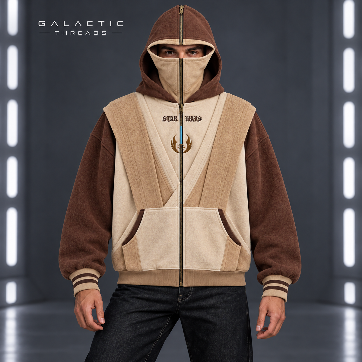 Galactic Threads™ Full-Zip Mask Hoodie