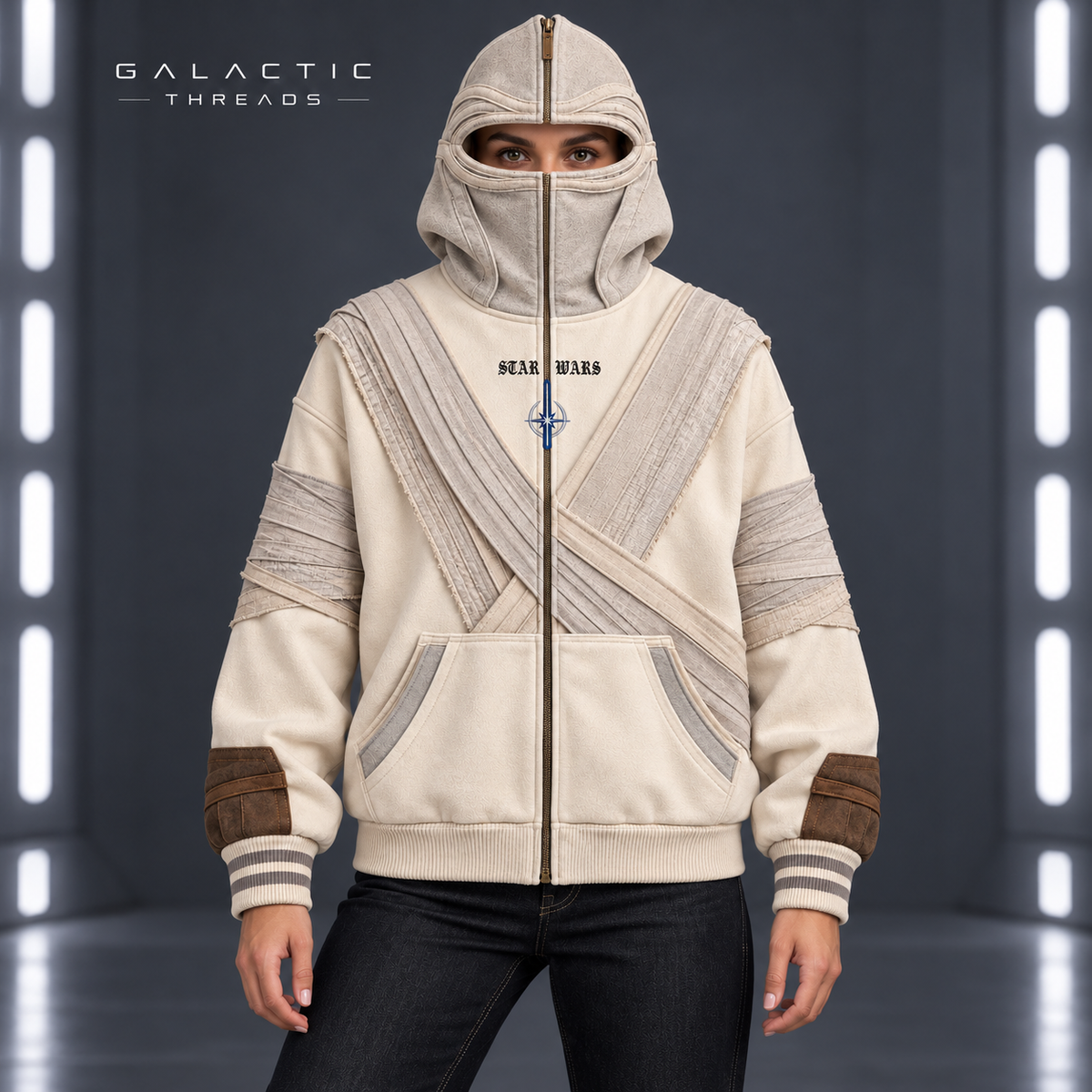 Galactic Threads™ Full-Zip Mask Hoodie