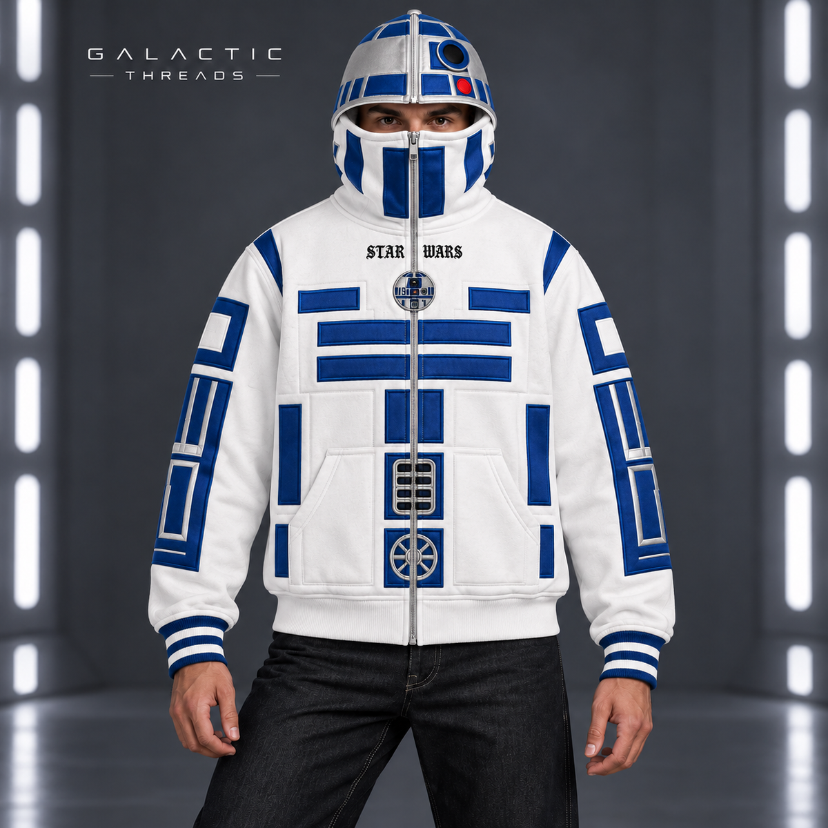 Galactic Threads™ Full-Zip Mask Hoodie