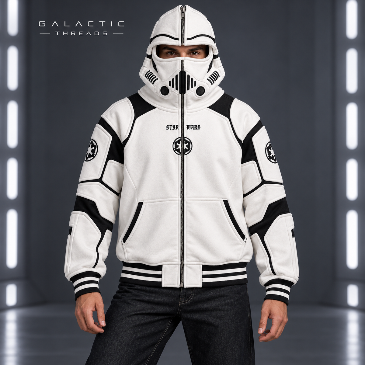 Galactic Threads™ Full-Zip Mask Hoodie